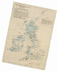 Weerhuisje.eu - Weeruitvinders - Pioniers van de Negentiende Eeuw - Aan het einde van de negentiende eeuw werden rapporten van weerstations in heel Groot-Brittanië gebruikt voor het samenstellen van weerkaarten