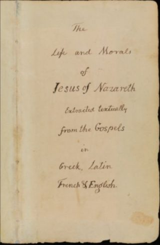 Weerhuisje.eu - Thomas Jefferson (1743-1826) - President van Amerika - Titelpagina van de Jeffersonbijbel